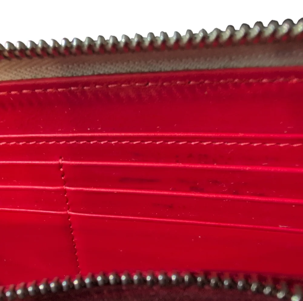 Christian Louboutin Cream Studded Preloved Long Zip Wallet Well Made - Picture 9 of 15